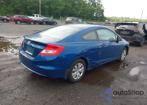 2012 Honda Civic Lx z USA, uszkodzony, nr VIN 2HGFG3B55CH516632